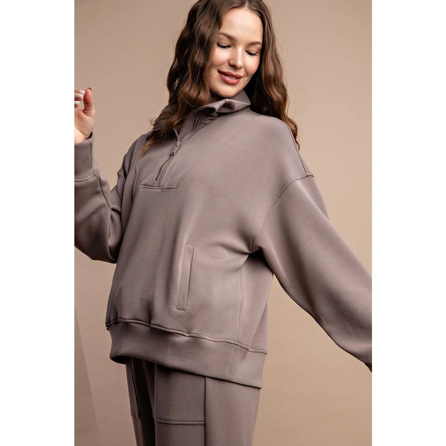 Luxe Mocha Pullover