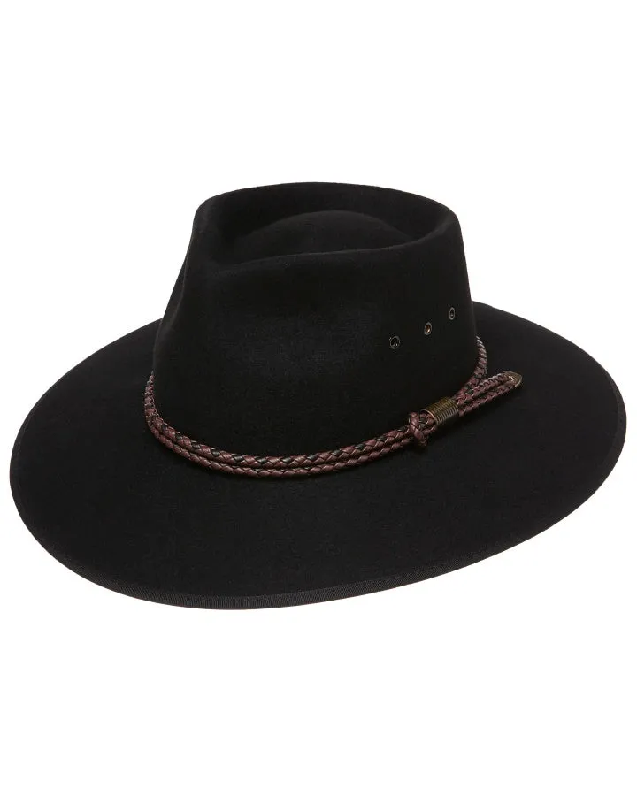 Statesman Countryman Fur Felt Hat Black