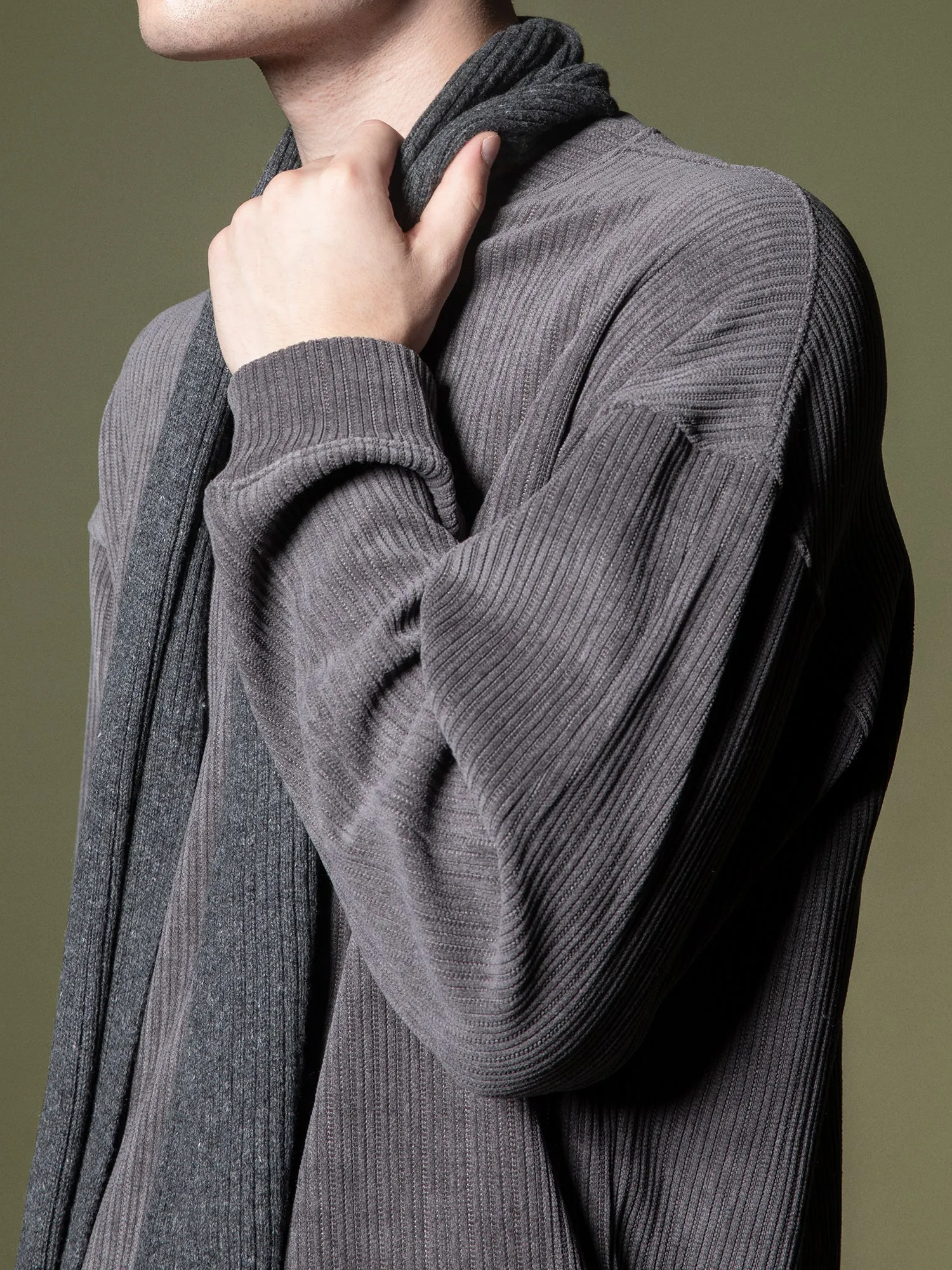 Woven texture sweatshirt