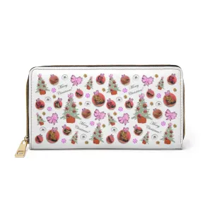 Zipper Wallet 'Pink Christmas'