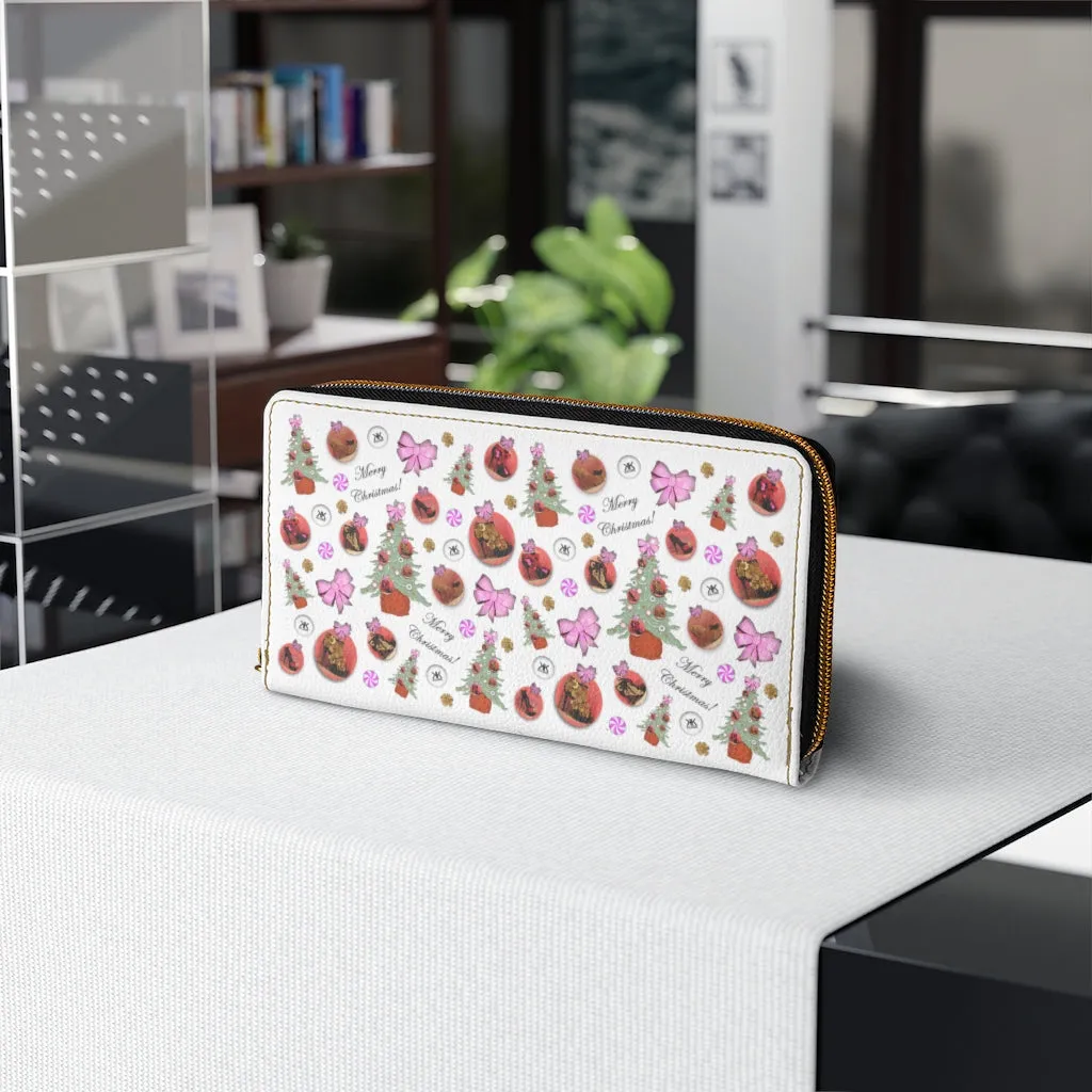 Zipper Wallet 'Pink Christmas'